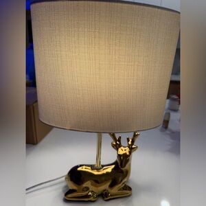 Home Interiors Gold Reindeer Lantern